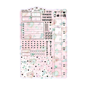 Foiled Crystal Hearts Hobonichi Weeks Ultimate Sticker Set