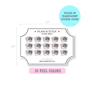 Foiled Transparent Minis - Polaroid