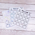 Foiled Transparent Bow Boxes Hobonichi Weeks Stickers